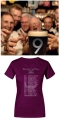 CD „9“ & T-Shirt Damen „Tourdaten 2026“ - Burgund